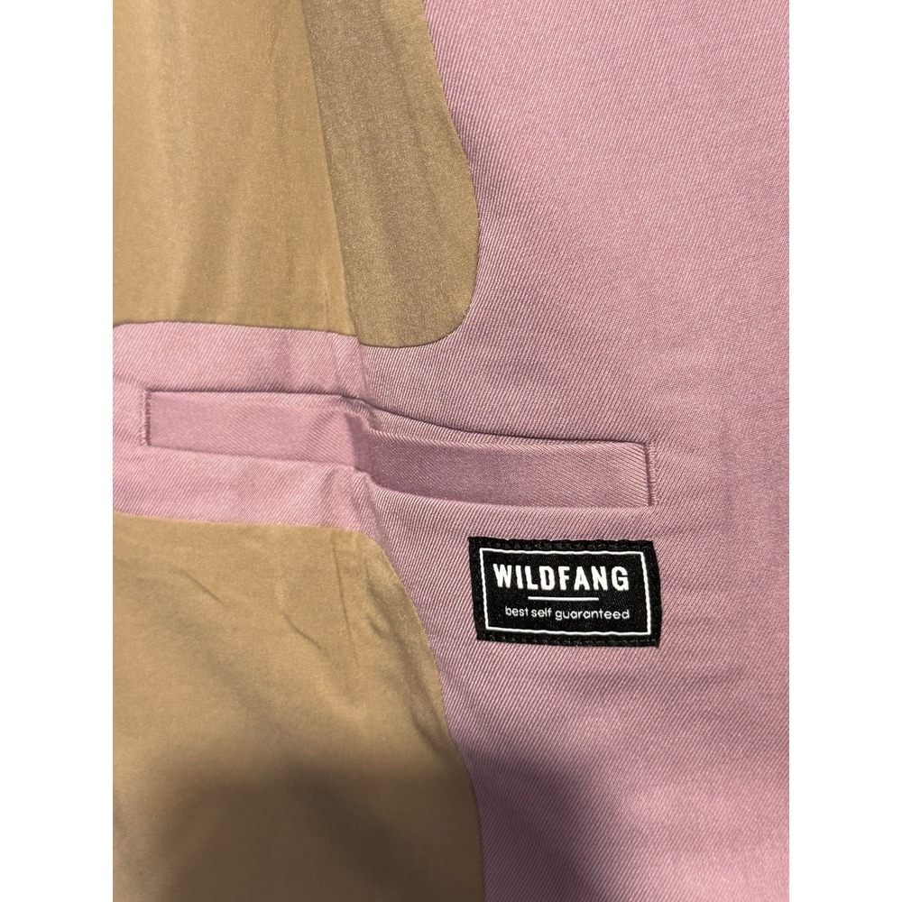Wildfang Empower Colorblock Tux Blazer Mauve Black Women's XL - Picture 6 of 13